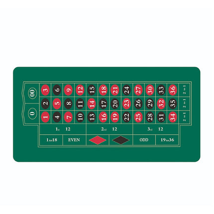 Roulette Gaming Mat 60x120 cm – Non-Slip, Foldable