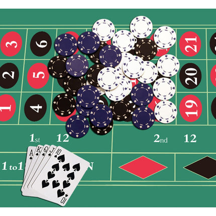 Roulette Gaming Mat 60x120 cm – Non-Slip, Foldable