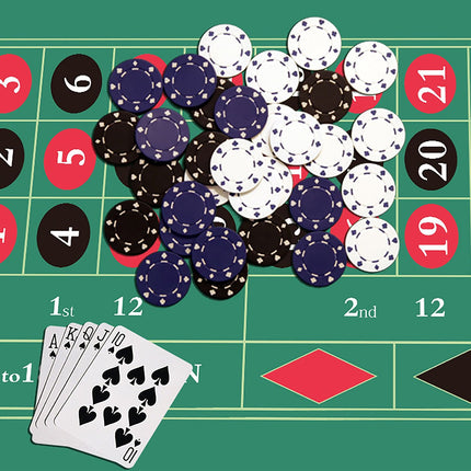 Roulette Gaming Mat 60x120 cm – Non-Slip, Foldable