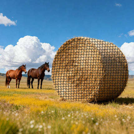 Round Bale Hay Net, 1.8 m, 1.5 in Mesh, PE Knotless