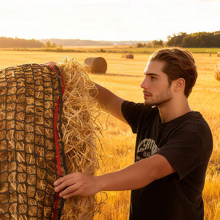 Round Bale Hay Net 1.8m, 42mm Mesh Slow Feeder