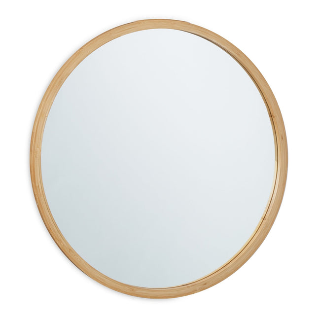 Round Bamboo Wall Mirror 61 cm
