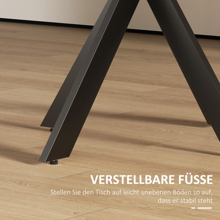 Round Dining Table, 75 cm, Seats 2-4, Brown MDF