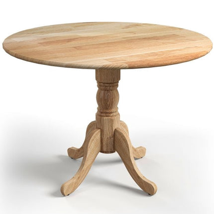 Round Dining Table, Rubber Wood, 40-Inch, Seats 4