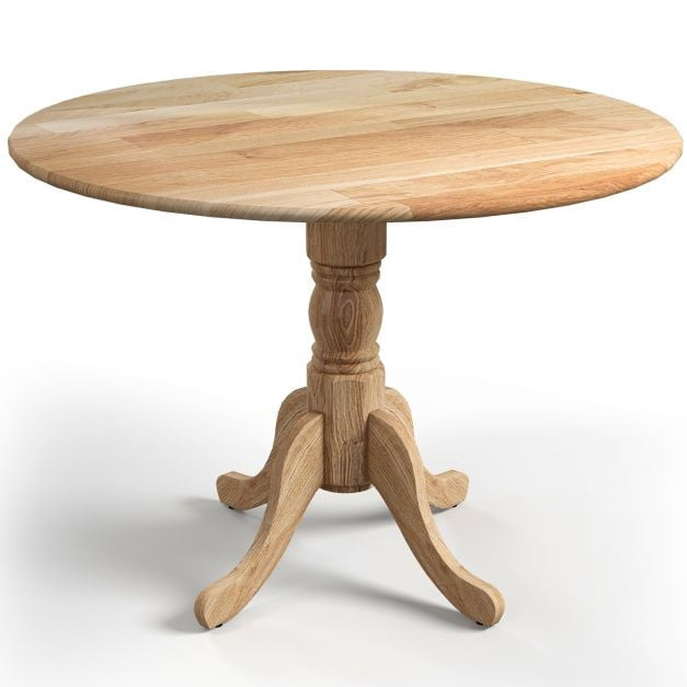 Round Dining Table, Rubber Wood, 40-Inch, Seats 4