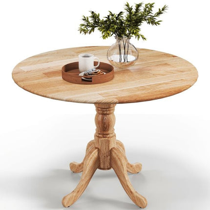 Round Dining Table, Rubber Wood, 40-Inch, Seats 4