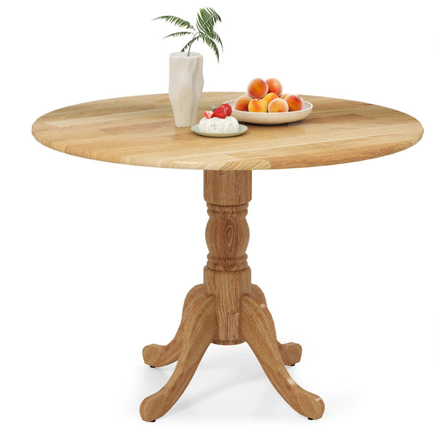 Ronde eettafel, rubberhout, 40 inch, plaats voor 4 personen
