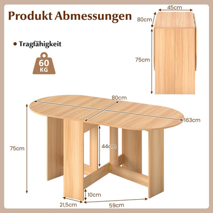 Round Folding Balcony Table – Space-Saving, Versatile Design