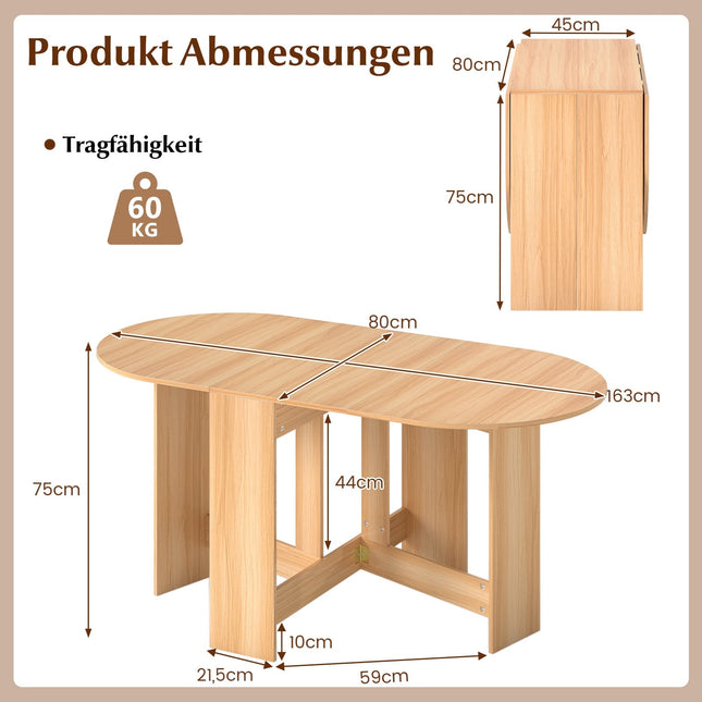Round Folding Balcony Table – Space-Saving, Versatile Design