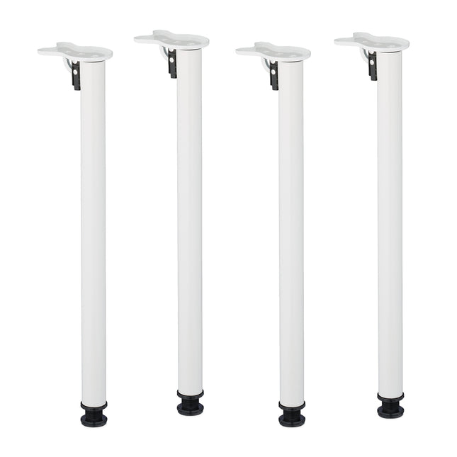 Round Folding Table Legs – Metal, Set of 4
