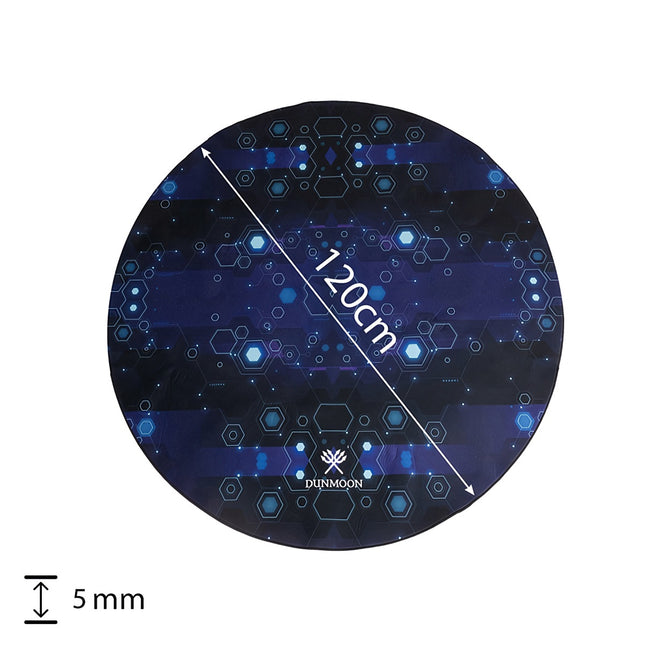 Round Gaming Chair Mat – Under-Desk Floor Protector