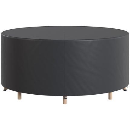 Ronde tuinmeubelhoes, waterdicht, 420D Oxford, zwart