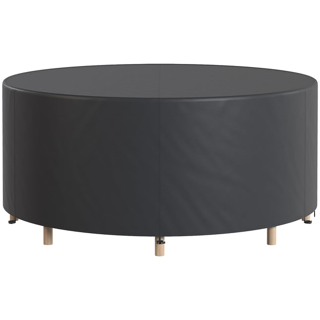 Round Garden Furniture Cover, Waterproof, 420D Oxford, Black