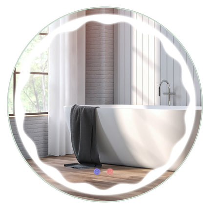 Round LED Bathroom Mirror 60 cm, Anti-Fog, Dimmable