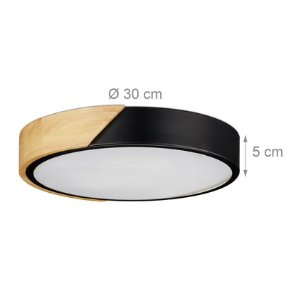 Round LED ceiling light with 18 LEDs