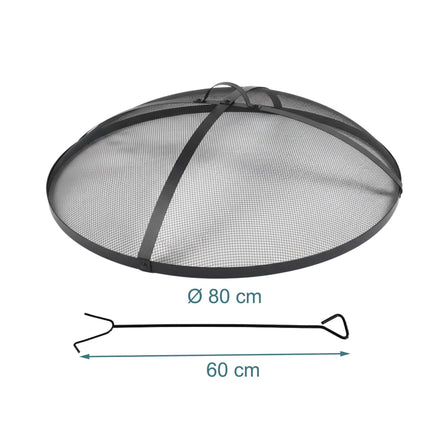 Round Metal Mesh Spark Guard for Fire Pits
