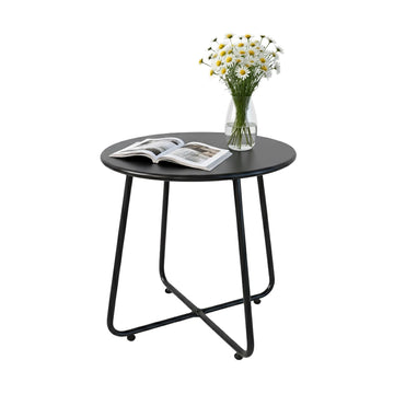 Round Metal Table – Indoor/Outdoor Use, Weatherproof