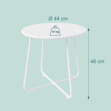 Round Metal Table – Indoor/Outdoor, Weatherproof
