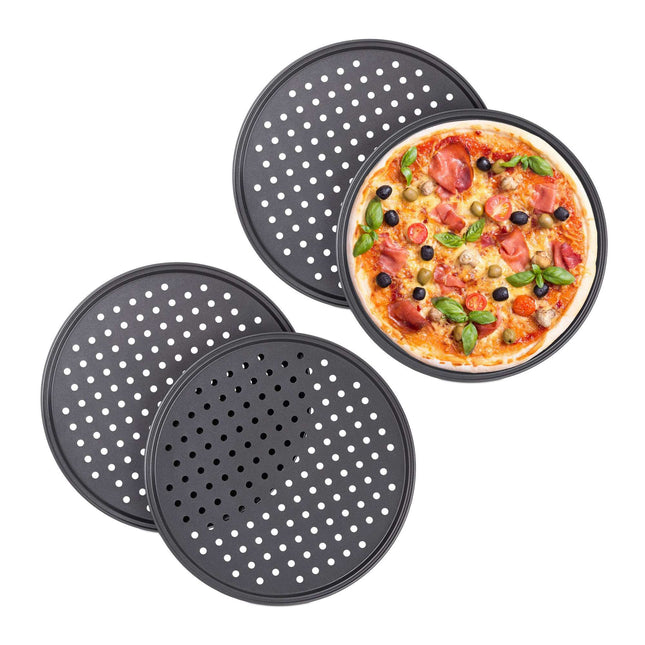 Round Pizza Tray Set Of 4