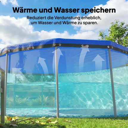 Round Pool Cover Ø450 cm, Dust & Waterproof with Secure Fit