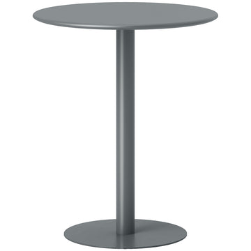 Round Steel Dining Table for 2 – Compact, Modern Design