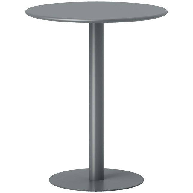 Round Steel Dining Table for 2 – Compact, Modern Design
