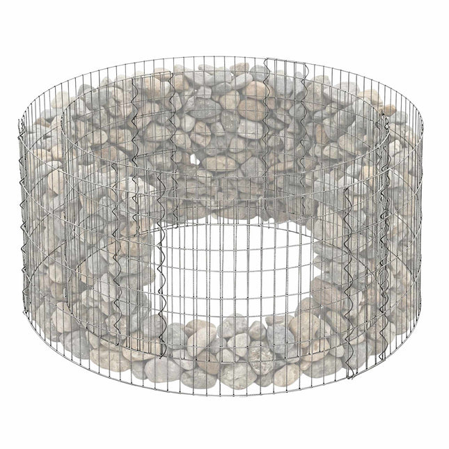 Round Steel Gabion for Planting, 90x40 cm