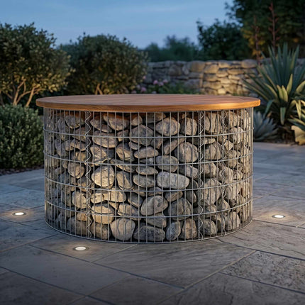 Round Steel Gabion for Planting – 90 x 80 cm