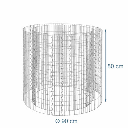 Round Steel Gabion for Planting – 90 x 80 cm