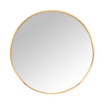 Round Wall Mirror, Metal Frame, Decorative/Vanity Use