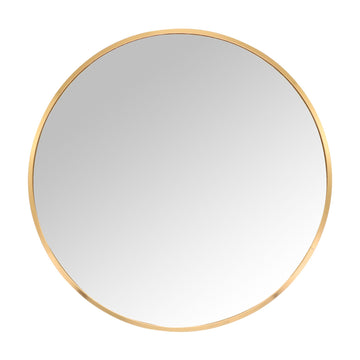 Round Wall Mirror – Metal Frame, Decorative, Versatile