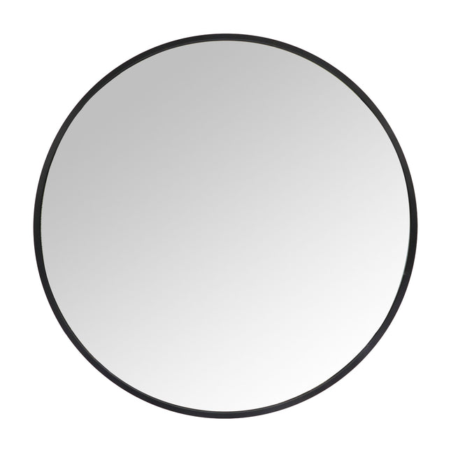 Round Wall Mirror with Metal Frame – Decorative & Functional