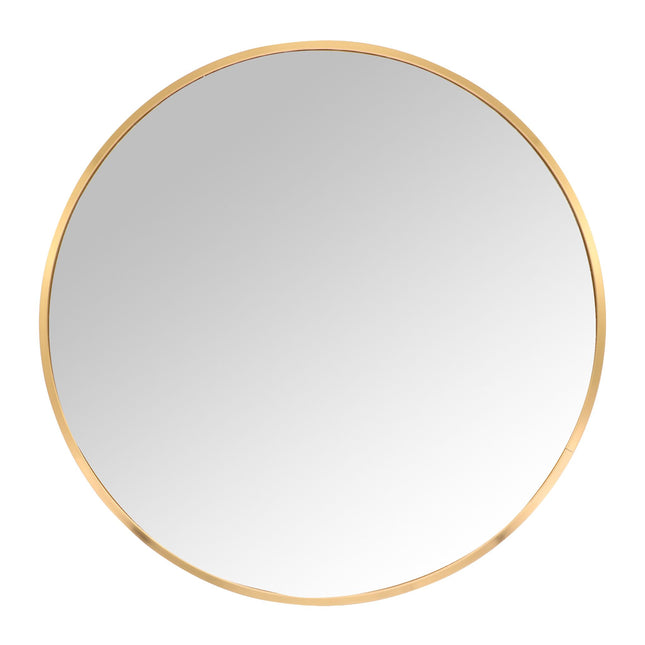 Round Wall Mirror with Metal Frame – Decorative & Functional