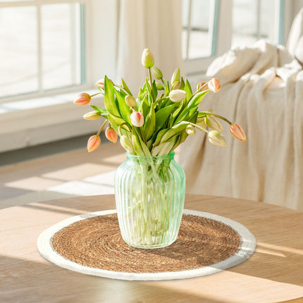 Round Water Hyacinth Place Mats, Set of 6