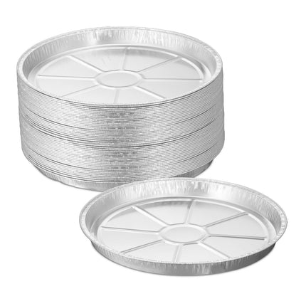 Round aluminum trays in sets of 50 pcs