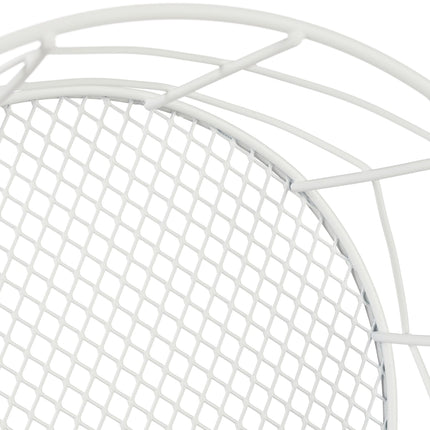 Round basket made of metal wire