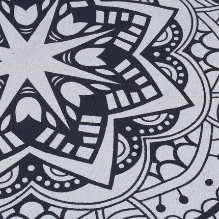 Round carpet with mandala design