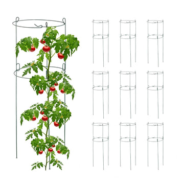 Round climbing supports in a set of 10