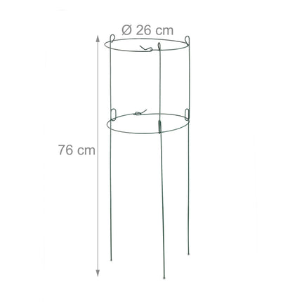 Round climbing supports in a set of 3