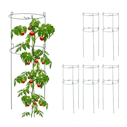Round climbing supports in a set of 6