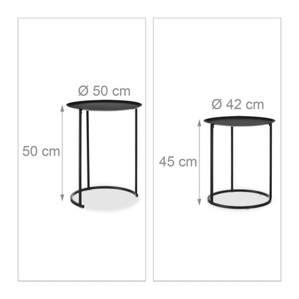 Round coffee table set of 2
