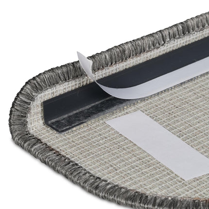 Rounded Stair Treads Set of 15 – Non-Slip, Self-Adhesive