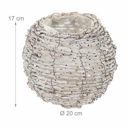 Round flower pot - set of 2