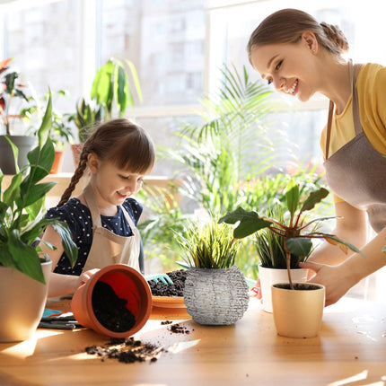 Round flower pot - set of 2