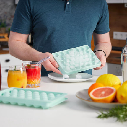 Round ice cube tray set of 4