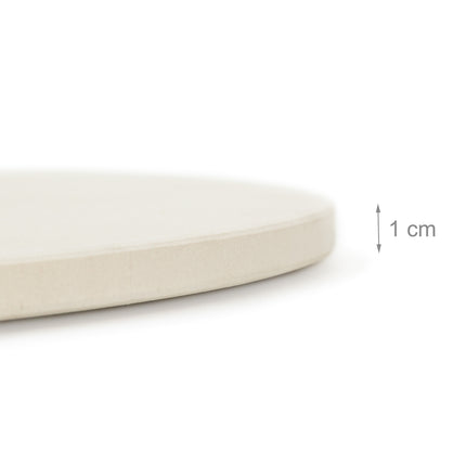 Round pizza stone with holder