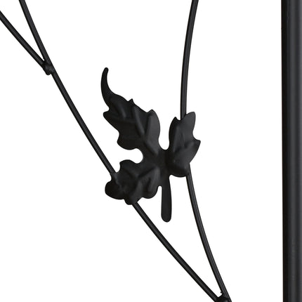 Round rose arch in black