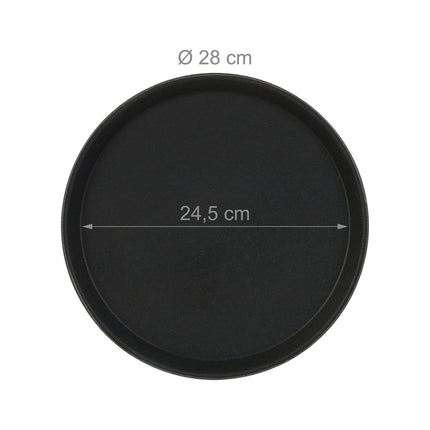Round serving tray set of 5 28 cm