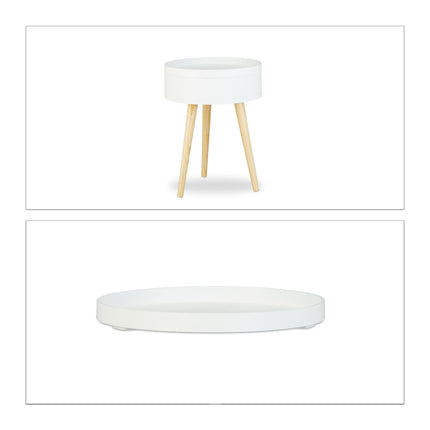 Round side table