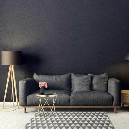 Round side table black-gold